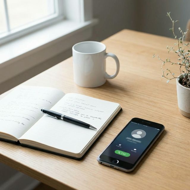 İletişim, telefon ve not defteri